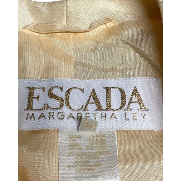 Escada x Margaretha Ley Skirt Suit Set in Cream Cotton